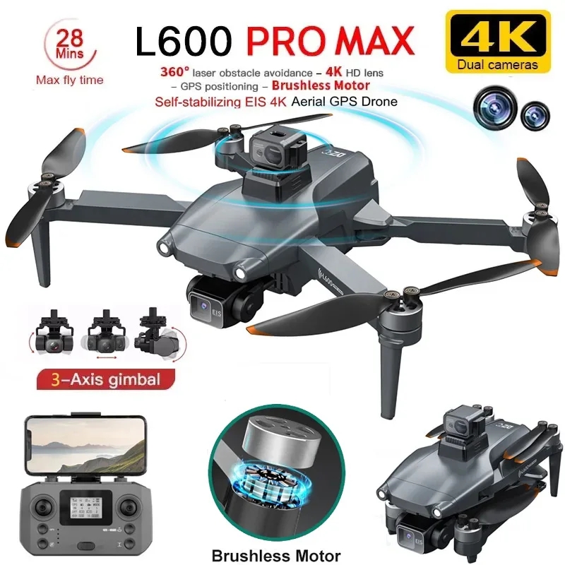 Drone Camera Night Vision - L600 PRO MAX GPS 드론 전문