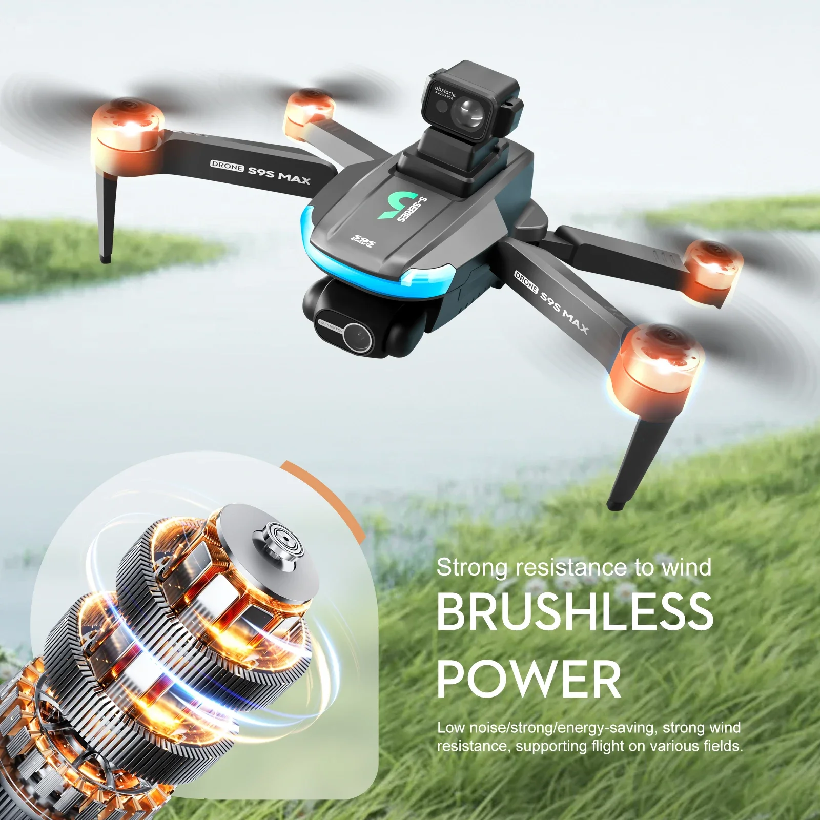 새로운 S9S MAX 미니 드론 4K 2축 PTZ HD - Drone Camera Night Vision 리뷰 및 가격