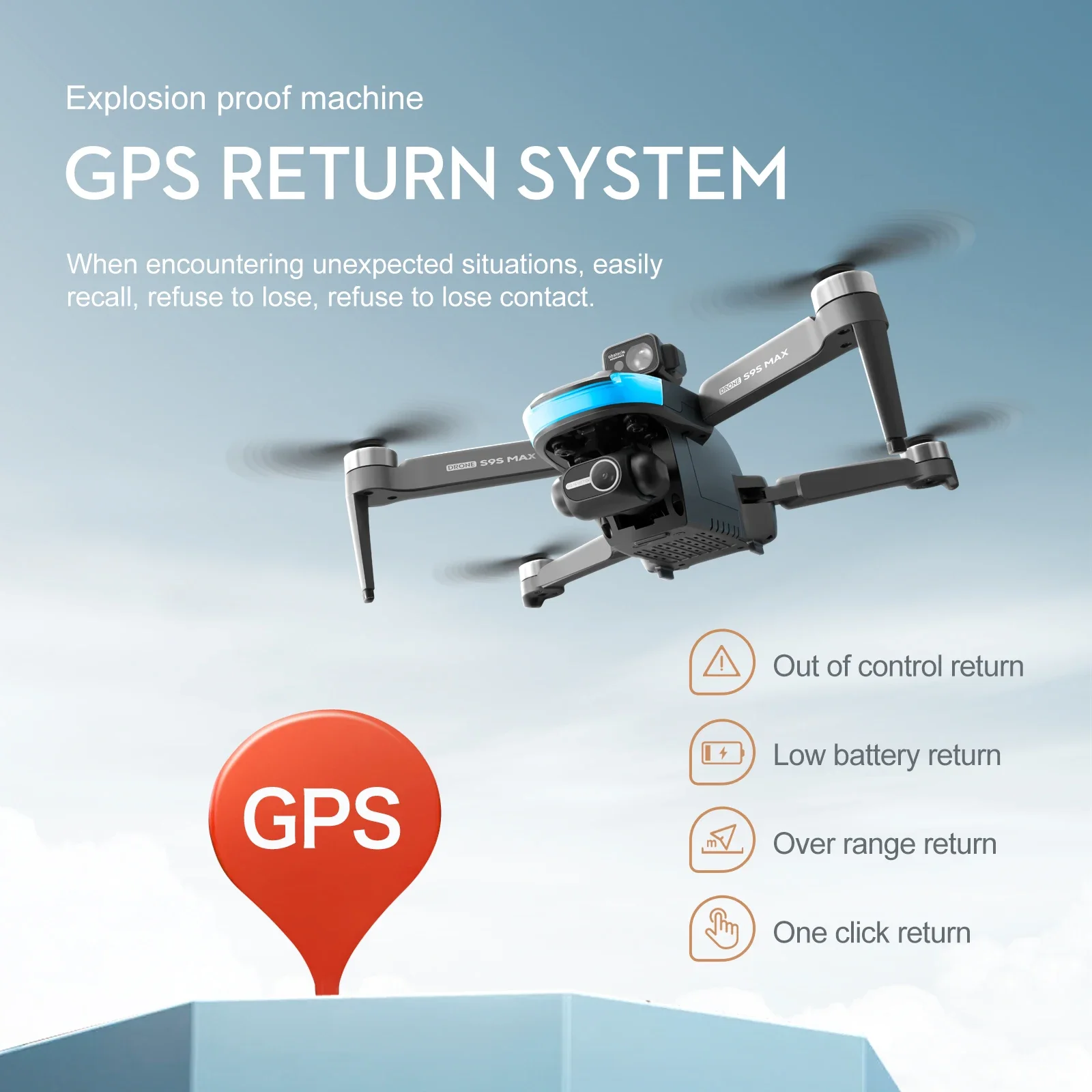 새로운 S9S MAX 미니 드론 4K 2축 PTZ HD - Drone Camera Night Vision 리뷰 및 가격
