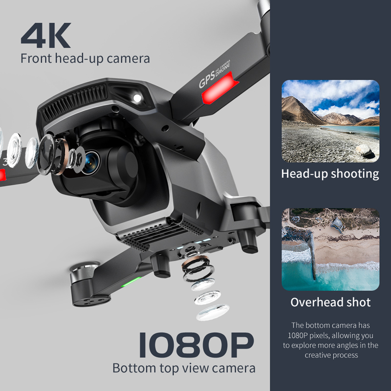 FPV 접이식 GPS RC 쿼드콥터, L106 프로 3 - Drone Camera Professional 리뷰 및 가격